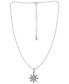 ფოტო #2 პროდუქტის Cubic Zirconia Star Pendant Necklace in Sterling Silver, 16" + 2" extender