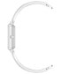 ფოტო #2 პროდუქტის Women's Silver-Tone Solid Bangle Watch, 22X27mm