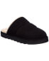 Stuart Weitzman Polar Cozy Lug Suede Mule Women's Black 7