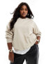 Фото #1 товара ASOS DESIGN Curve oversized sweatshirt in washed stone