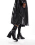 Фото #6 товара ASOS DESIGN Rover heeled leather boots in black