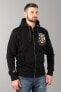 Hoodie West Coast Choppers Mechanic Zip Schwarz