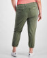 Фото #2 товара Trendy Plus Size Elastic-Hem Pants, Created for Macy's