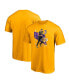 Фото #2 товара Men's Anthony Davis Gold Los Angeles Lakers Pick Roll T-shirt