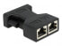 Фото #3 товара Delock 66806 - D-Sub - 2 x RJ-45 - Black