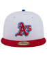 Фото #3 товара Men's White, Red Oakland Athletics Undervisor 59FIFTY Fitted Hat