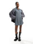 Фото #1 товара Daisy Street fitted mini shirt dress in textured check