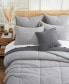 Фото #3 товара Levtex Mills Waffle Textured 3-Pc. Duvet Cover Set, Queen