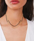 Black Crystal Layered Necklace