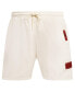 ფოტო #3 პროდუქტის Men's Cream Miami Heat Triple Tonal Woven Shorts