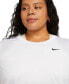 Фото #3 товара Plus Size Active Dri-FIT Women's Short-Sleeve Logo T-Shirt