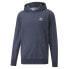 Фото #1 товара Puma Classics Soft Ink Logo Pullover Hoodie Mens Blue Casual Athletic Outerwear