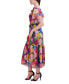 Фото #4 товара Women's Flutter-Sleeve Printed Midi Dress