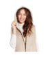 Фото #4 товара Women's Kourtney Faux Shearling Hooded Vest