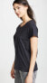 Фото #3 товара Current/Elliott 257242 Women's The Relaxed Crewneck Tee Black Size 0