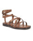 Фото #1 товара Women's Rulen Square Toe Strappy Flat Sandals