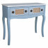 Hall Table with Drawers Alexandra House Living Blue Rattan Fir wood MDF Wood 33 x 77 x 90 cm