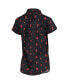 Фото #4 товара Women's Black San Francisco Giants Floral Button Up Shirt