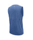Фото #2 товара Men's Royal Los Angeles Rams Warm Up Sleeveless T-shirt