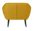 ROCCO - Fauteuil en velours jaune ocre