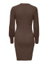 Фото #4 товара Dámské šaty JDYMAGDA Regular Fit 15271590 Chocolate Brown