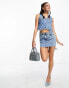 Фото #1 товара Guess Originals co-ord denim belt skirt in medium wash