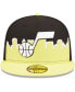 Фото #3 товара Men's Gold, Black Utah Jazz 2022 Tip-Off 59FIFTY Fitted Hat