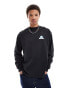 Dr Denim Reno long sleeve relaxed fit t-shirt with back graphic print in off black