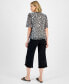 Фото #6 товара Women's Fringe-Trim Capri Pants, Created for Macy's