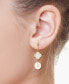 ფოტო #2 პროდუქტის EFFY® Mother-of-Pearl & Freshwater Pearl (9-1/2mm) Drop Earrings in 14k Gold