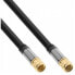 Фото #2 товара InLine Premium SAT cable - 4x shielded - 2x F-male - >110dB - black - 1m - 1 m - F-type - F-type - Black