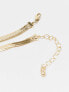 Pieces exclusive 18k plated 2 chain necklace in gold