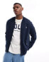 Фото #1 товара Polo Ralph Lauren icon logo double knit sweat bomber jacket in navy