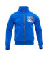 ფოტო #4 პროდუქტის Men's Blue New York Rangers Classic Chenille Full-Zip Track Jacket