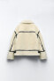 Фото #15 товара Куртка в байкерском стиле из искусственного меха ZARA