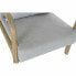 Фото #3 товара Кресло DKD Home Decor Серый полиэстер лён древесина каучукового дерева (65 x 83 x 74 cm)