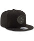 Фото #3 товара Men's Black Pittsburgh Steelers Black On Black 9Fifty Adjustable Hat