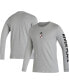 Фото #1 товара Men's Heather Gray Club Atletico River Plate Crest Long Sleeve T-shirt