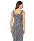 Alex Evening Women's Petite Sleeveless Sheath Lace Dress Steel Blue 12P