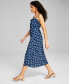 Фото #3 товара Women's Sleeveless Ruffled Midi Dress, Created for Macy's