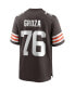 Фото #2 товара Men's Lou Groza Brown Cleveland Browns Game Retired Player Jersey