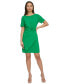 ფოტო #4 პროდუქტის Women's Gathered-Sleeve Sheath Dress