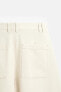 COTTON - LINEN BALLOON FIT TROUSERS