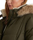 Фото #4 товара Women's Plus Size Faux-Fur-Trim Hooded Puffer Coat