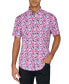 Фото #1 товара Men's Regular-Fit Non-Iron Performance Stretch Blurred Floral Button-Down Shirt