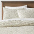 Full/Queen Traditional Vine Printed Cotton Comforter & Sham Set Green -