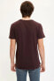 Фото #4 товара Erkek Bordo Baskılı Regular Fit T-Shirt M3690AZ.20SP.BR175