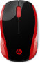 Фото #2 товара HP Wireless Mouse 200 (Empress Red) - Ambidextrous - Optical - RF Wireless - 1000 DPI - Black - Red