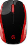 HP Wireless Mouse 200 (Empress Red) - Ambidextrous - Optical - RF Wireless - 1000 DPI - Black - Red - фото #2