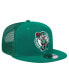 Фото #4 товара Men's Kelly Green Boston Celtics Evergreen Meshback 9FIFTY Snapback Hat